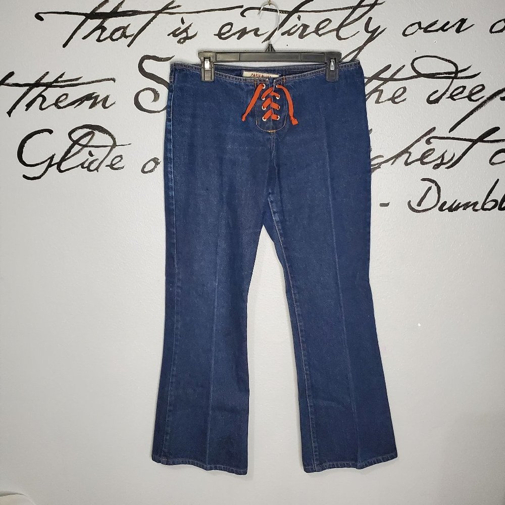 Flare Jeans | Lace Up | Y2K | Paris Blues Originals, 11